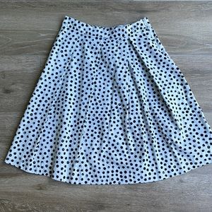 WHO What Wear Black and White Polka Dot Skirt - Size 4
